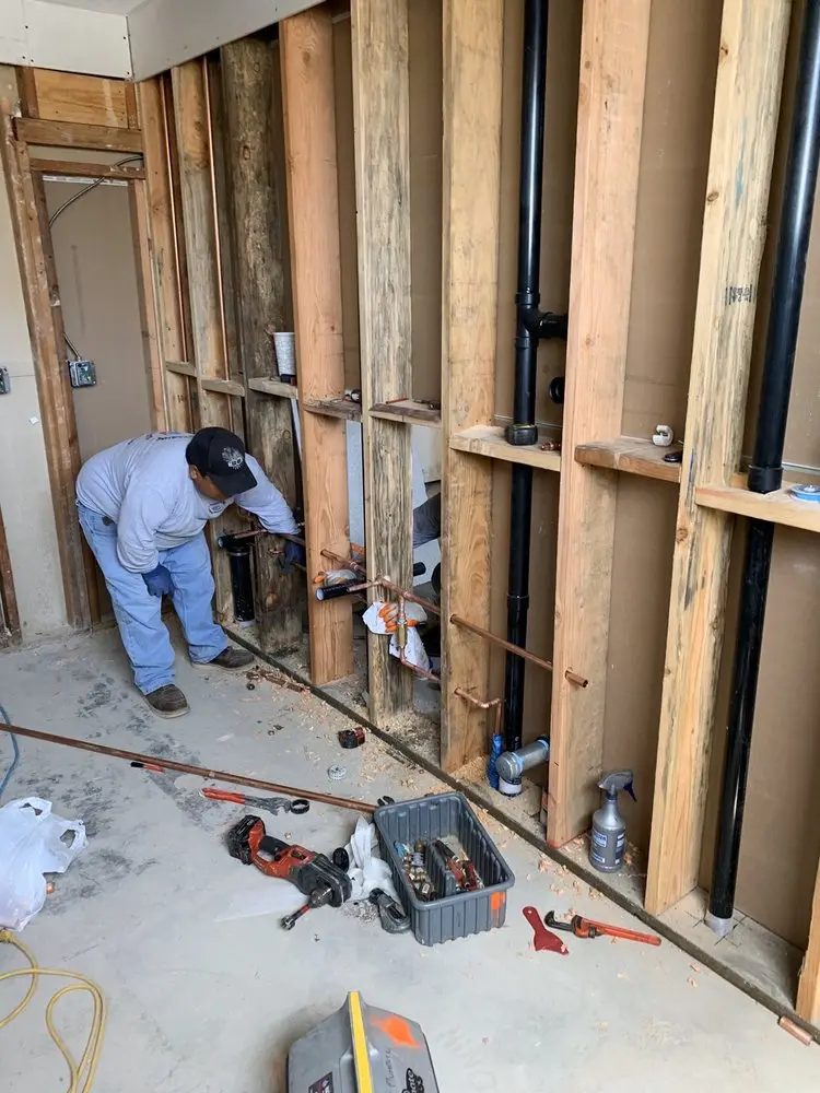 Commercial rough-in plumbing for Water Heater Replacement in Calebs Meadows